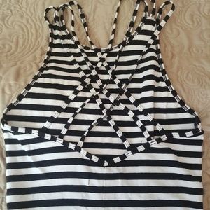 Abercrombie & Fitch Striped Strappy Body suit